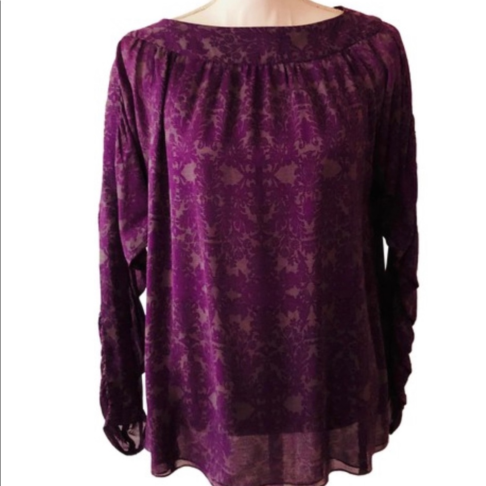 Nanette Lepore
Purple Gray And Silk Blouse XS